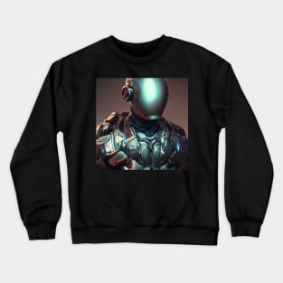 Futuristic tactical armored soldier. Crewneck Sweatshirt